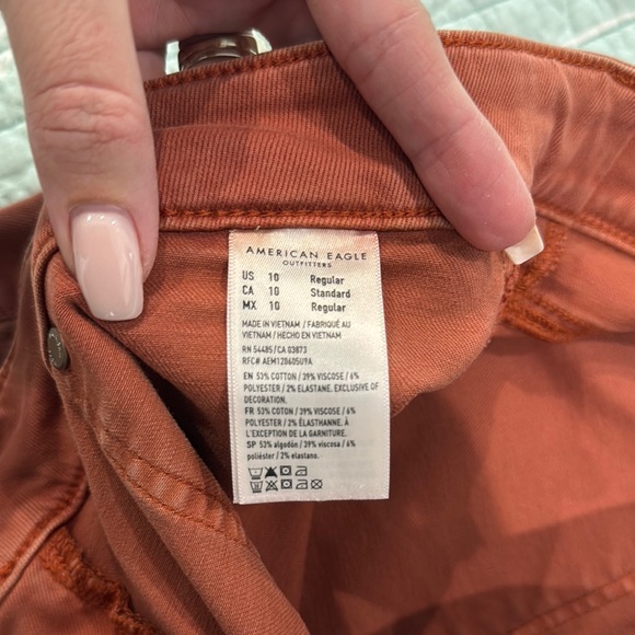 American Eagle Outfitters Rust Flare Jeans - Picture 5 of 5